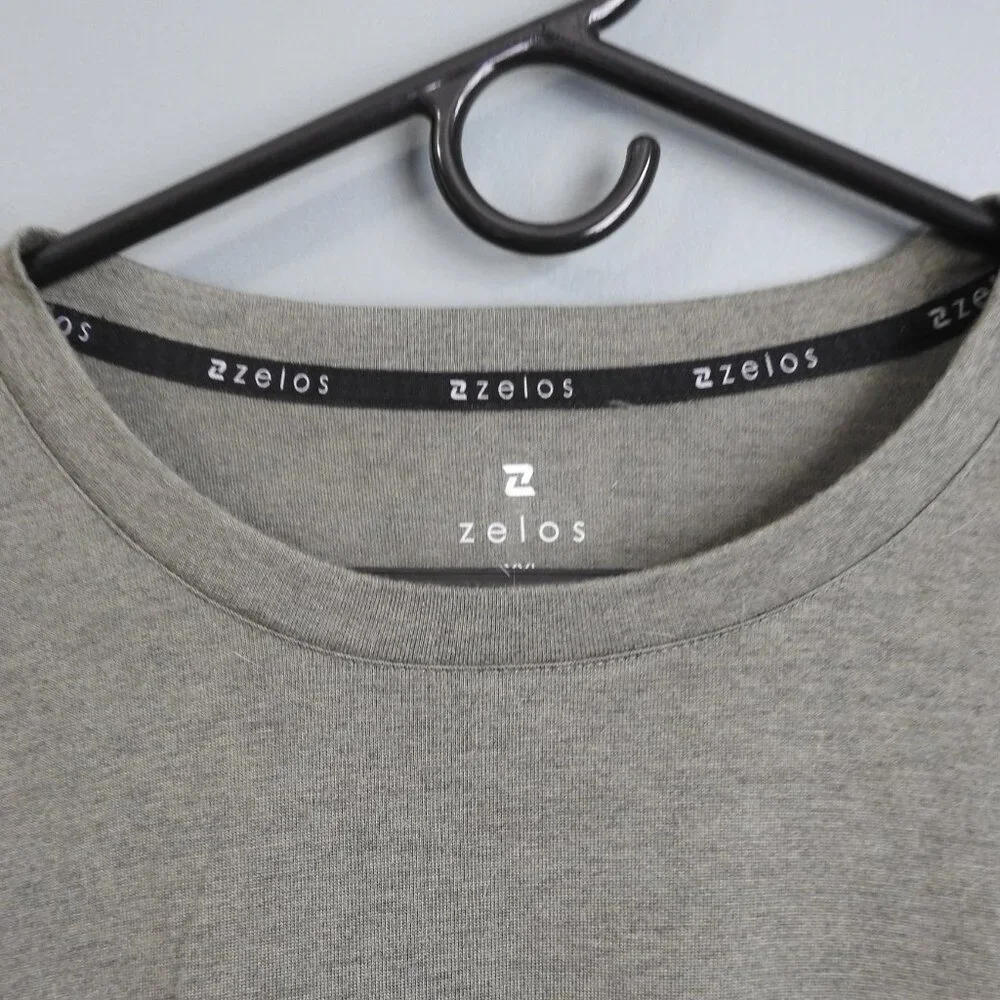 2/$15 Zelos Men's 2XL Crew Neck Long Sleeve Fitness Shirt - Picture 4 of 7